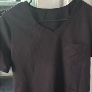 Classic Black Women's Scrub  Top